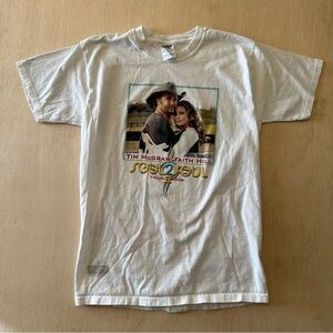 Jerzees White Soul2Soul Tim McGraw & Faith Hill Tour Graphic Tee